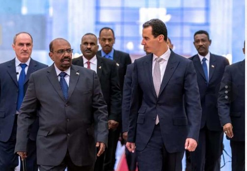الرئيس السوداني في دمشق في أول زيارة لزعيم عربي إلى سوريا منذ الأزمة