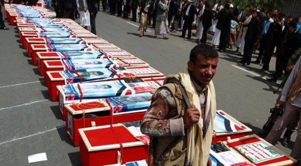 وصول عشرات الجثث «للحوثيين» الى مستشفي الثورة بإب قادمة من هذه المحافظات