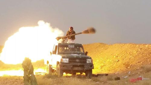 الجيش الوطني يهاجم مواقع المليشيات جنوب غرب الجوف