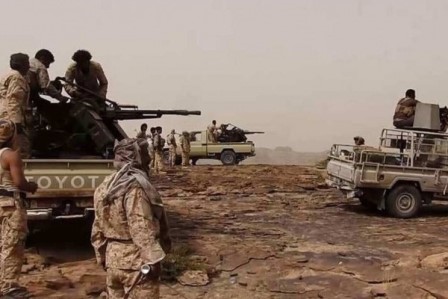 الجيش الوطني يباغت الحوثيين بهجوم واسع في  جبهة نهم ويقطع خطوط الامداد على المليشيات