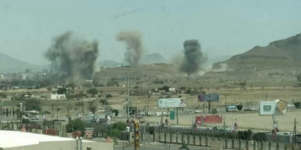 عاجل: ردا على صواريخ الحوثي .. غارات عنيفة على صنعاء وسماع دوي انفجارات قوية «المواقع المستهدفة»