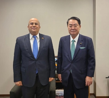 السفير اليمني في طوكيو يجرى مباحثات فى مجلس الشيوخ الياباني