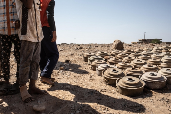 تدمير(180)طنا من الألغام في اليمن
