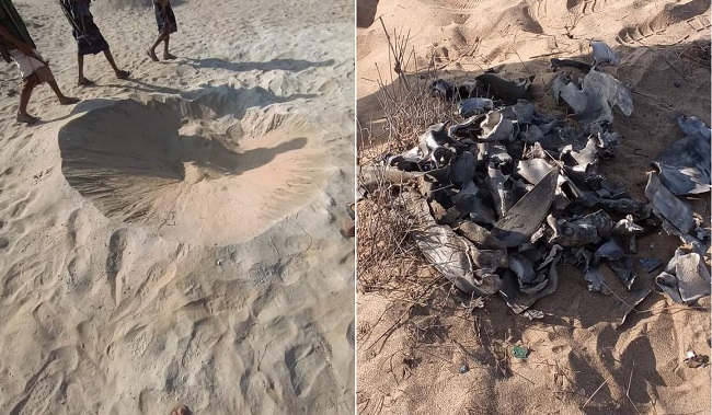 سقوط صاروخ حوثي آخر في منطقة الصبيحة بمديرية المضاربة بمحافظة لحج